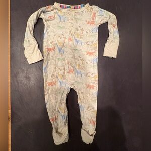 Magnetic Me Striped and Animal Print Onesie